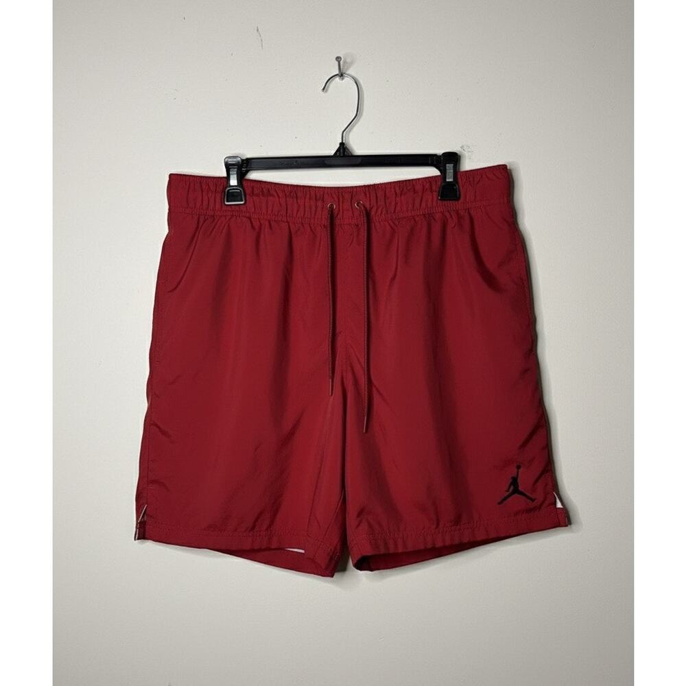 ***SOLD*** Mens Nike Air Jordan Men's 5" Poolside Swim Trunk Shorts L Red Black